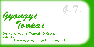 gyongyi tompai business card